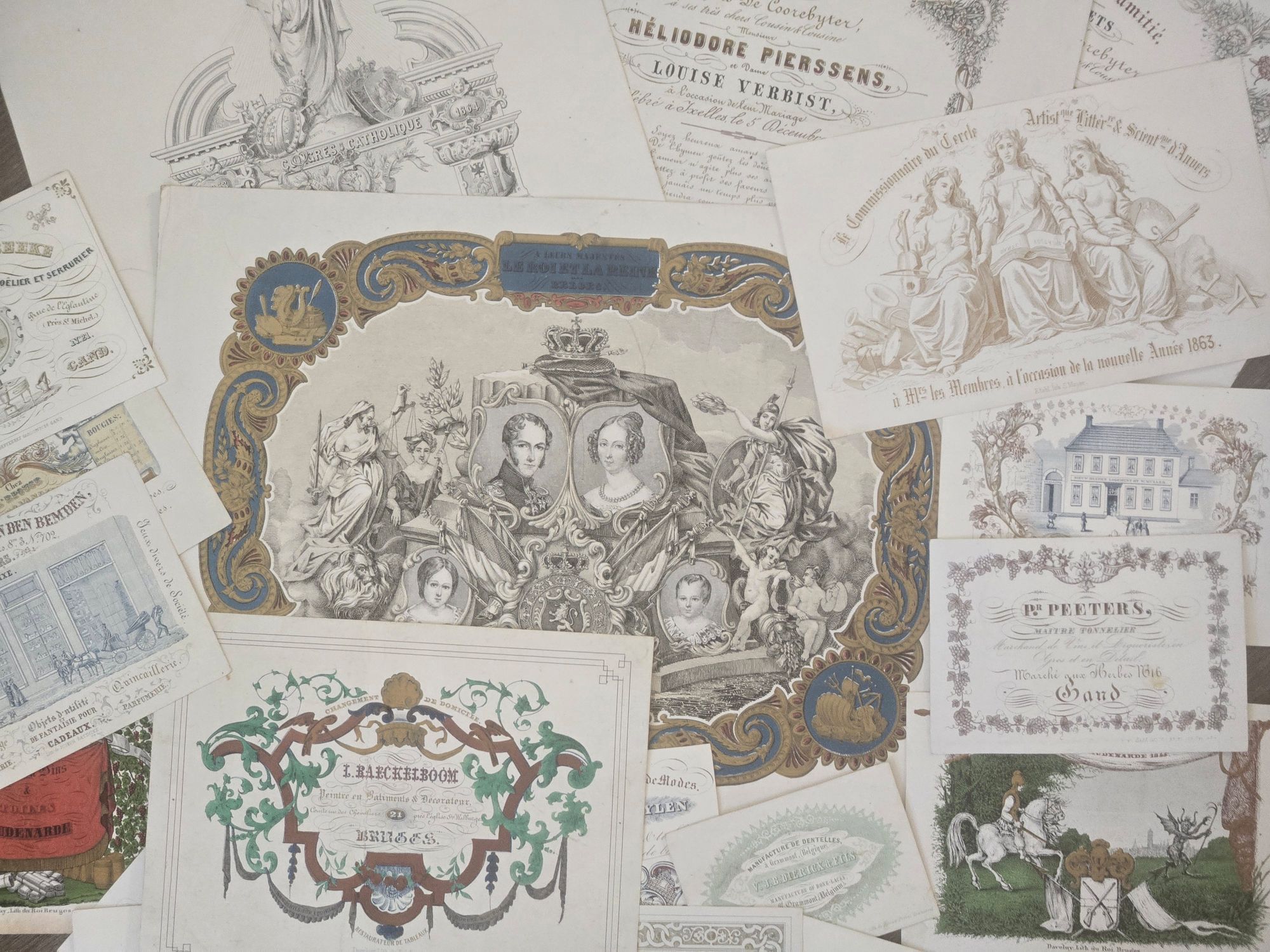 Porseleinkaarten en Antieke Lithografie