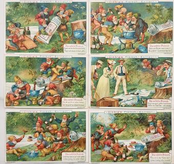 Liebig chromo reeks 0739 "Das verfehlte Picknick" - 1903