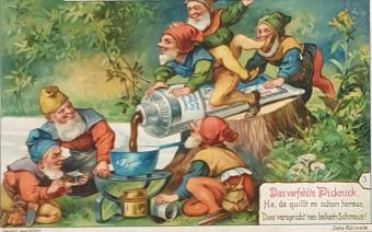 Série Liebig chromo 0739 "Das verfehlte Picknick" - 1903