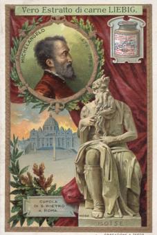 scultori celebre e loro capolavori Liebig 1905