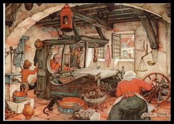 Anton Pieck De wever - De Lakenmaker