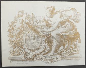 Nieuwjaarswensen 1868 Cercle Artistique, Scientifique & Literaire d'Anvers