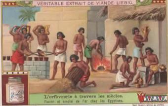 Liebig chromo 1097 – Goldsmithing – 1914/1920