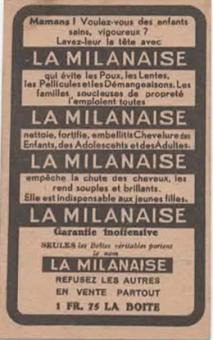 De Milanaise card 10 – French – boy calls hair a zoo