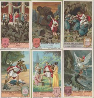 Liebig chromos 1927 – Series on the myth of Perseus