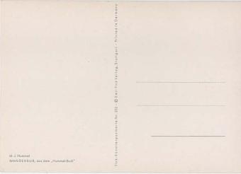 Carte postale Hummel Wanderbub – Fink-Kunstkarte n° 2022 – illustration vintage – bon état