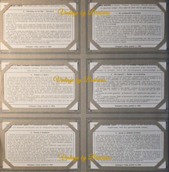 Chromo Liebig 1591 – Empire des Incas – 1954 – Édition flamande – six illustrations historiques incas