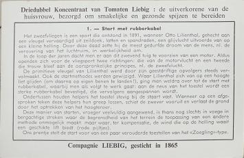 Liebig-reeks zweefvliegen 1957 - Illustratie van start met rubberkabel tot de landing - beschikbaar op buy-chromos.com