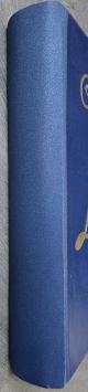 Album de collection Liebig – Couverture bleue avec lettrage doré en relief