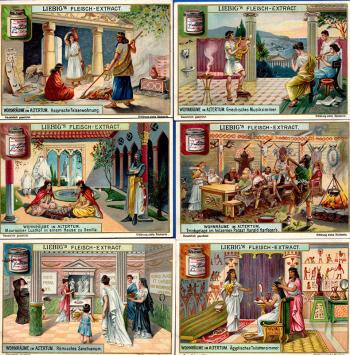 Chromo Liebig 875 – Intérieurs de l'Antiquité – 1907 – avec pot Liebig