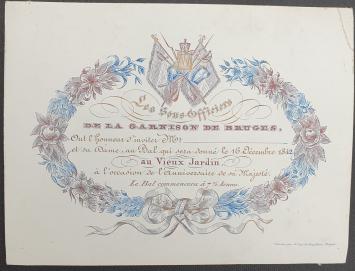 De la garnison de Bruges 1842