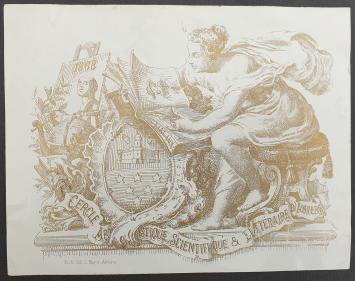 Nieuwjaarswensen 1868 Cercle Artistique, Scientifique & Literaire d'Anvers