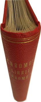 Album de collection Liebig rouge avec 50 feuilles papier, pour 300 chromos