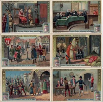 Liebig chromo’s 1922/23 – Reeks over de handschoen als symbool