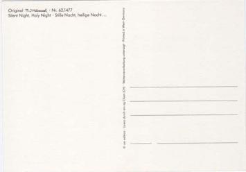 Hummel postcard – Silent Night – ars edition no. 62.1477 – angels – unused – good condition